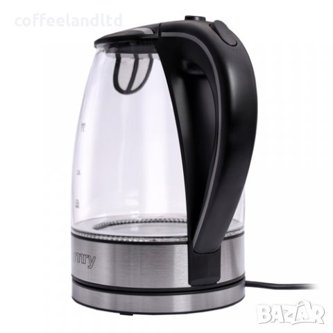 Стъклена ел. кана за вода 1,7 л. CR 1239 , снимка 3 - Кани - 31415328