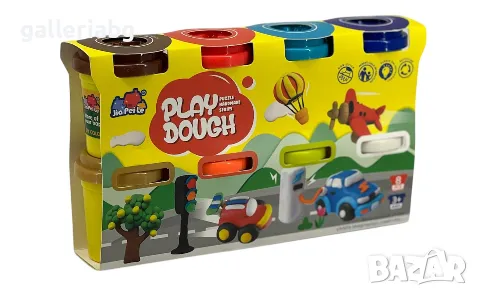 Комплект пластелин Play Dough – 8 цвята за моделиране и творчество