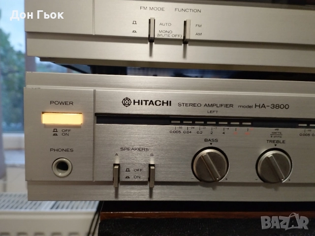 Стерео усилвател и тунер Hitachi, снимка 5 - Ресийвъри, усилватели, смесителни пултове - 52094088