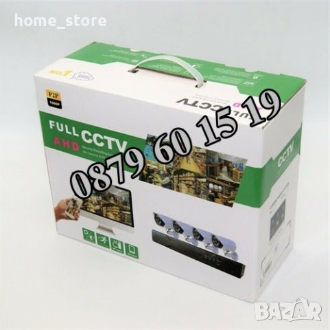 Комплект 8 камери за видеонаблюдение FULL HD AHD + DVR, снимка 2 - Комплекти за видеонаблюдение - 40232784