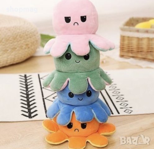 Обръщаемо плюшено октоподче, снимка 4 - Плюшени играчки - 40493377