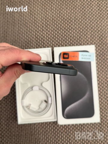 1TB❗️iPhone 15 Pro❗️ Лизинг от 55лв/м ❗️ Black Titanium 1000GBb) черен, снимка 8 - Apple iPhone - 52401625