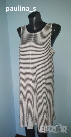 Два броя / Еластична рокля тип туника на райета "love FIRE" и "Old navy" by Gap , снимка 3 - Рокли - 30343488