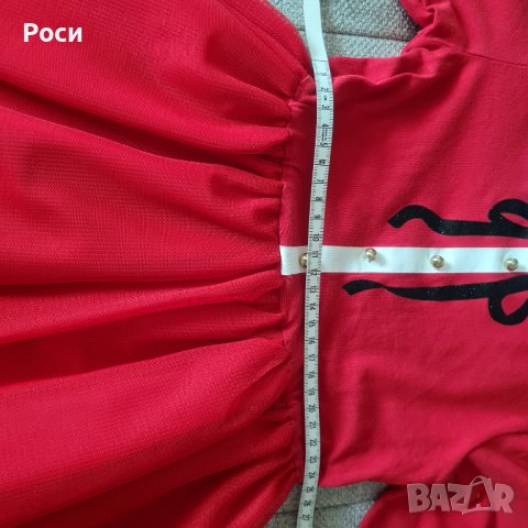 Червена рокличка , снимка 2 - Детски рокли и поли - 37605462