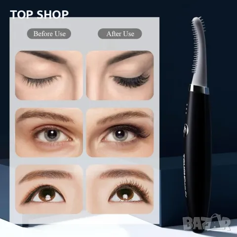 Уред за грижа за вежди и мигли TOUCHBeauty Heated Eyelash Curl, снимка 6 - Маши за коса - 48774351