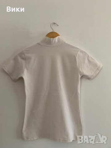 Бяла дамска тениска, снимка 2 - Тениски - 30789636