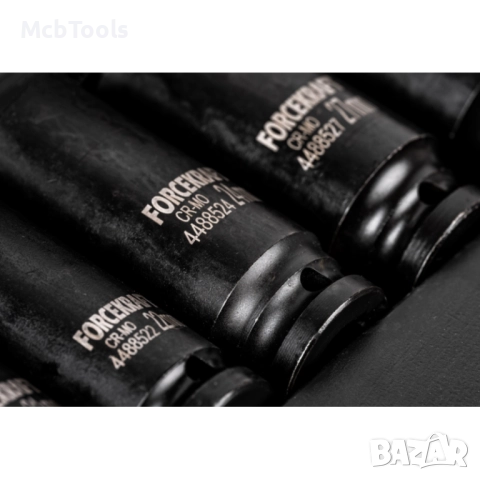 Комплект дълбоки ударни вложки 12-стенни 1/2″ 10 – 36 мм 15 части ROCKFORCE, снимка 3 - Други инструменти - 52881310