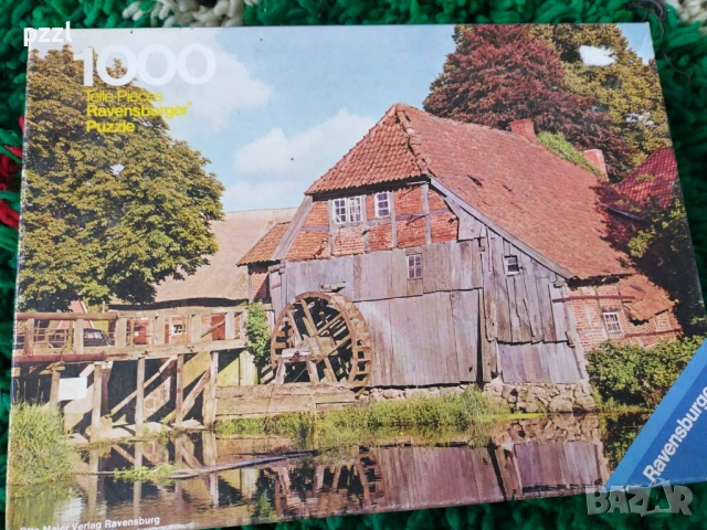 Пъзел "Muhle Im Sachenwald” Ravensburger 1975г. 1000 части