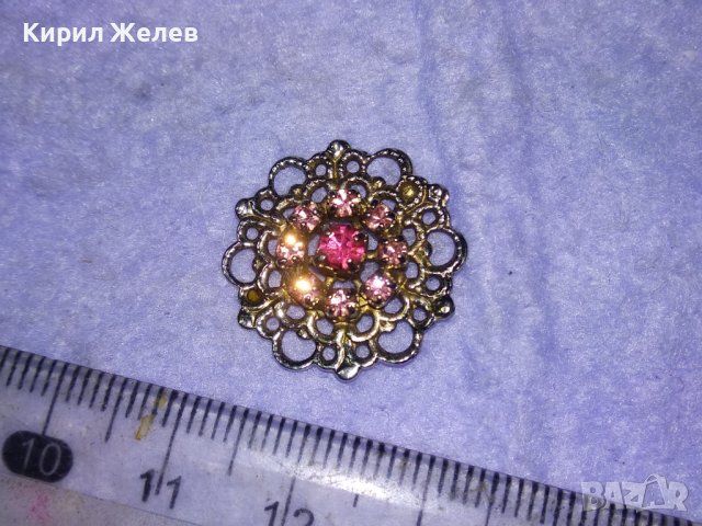 ПОСРЕБРЕНА ФЛОРАЛНА АЖУРНА АРТ АПЛИКАЦИЯ ЦВЕТЕ от БЛАГОРОДНА СТОМАНА с ФАСЕТИРАНИ АМЕТИСТИ 41069, снимка 14 - Други - 42796046