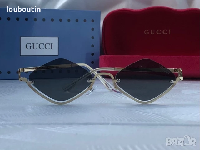 GUCCI дамски слънчеви очила ромб 2 цвята черни кафяви, снимка 5 - Слънчеви и диоптрични очила - 50741381