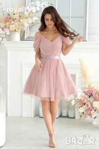 Официална рокля с тюл Различни цветове , снимка 3 - Рокли - 49844547