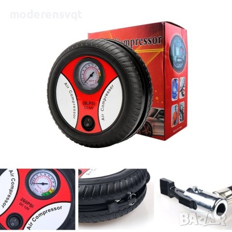 Компресор за помпане на автомобилни гуми - във формата на гума, снимка 5 - Аксесоари и консумативи - 40593521