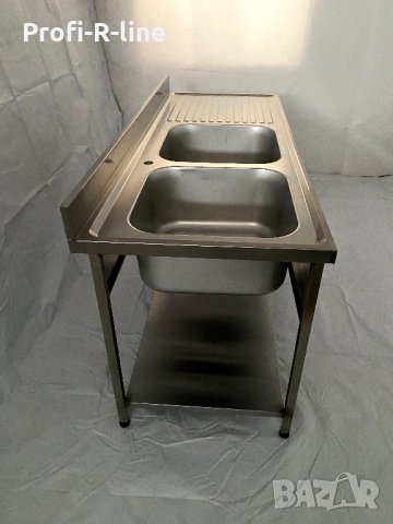 Двойна мивка с работен плот 1800 мм, снимка 8 - Обзавеждане за заведение - 31831809