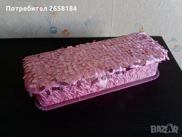 Луксозни кутии за бижута, сатен и пайети, в розово, поотделно, снимка 7 - Подаръци за жени - 31611151