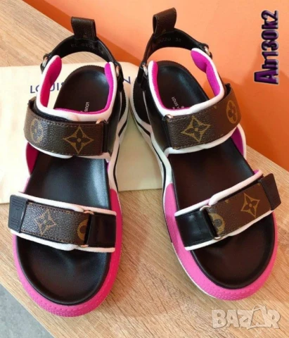 дамски сандали на платформа louis vuitton , снимка 2 - Сандали - 51002612