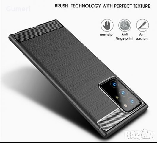 Samsung Galaxy Note20 Ultra / Samsung Galaxy Note20 Plus Карбонов удароустойчив гръб , снимка 8 - Калъфи, кейсове - 30303666