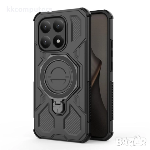 Магнитен калъф за Xiaomi 15T- Удароустойчив Корпус с 360° Въртяща Стойка, 5 Цвята, снимка 7 - Калъфи, кейсове - 52390176