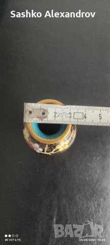 Китайска ваза Клоазон, снимка 6 - Антикварни и старинни предмети - 50659417