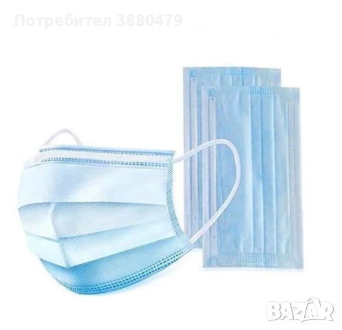  трислойна медицинска маска, снимка 1