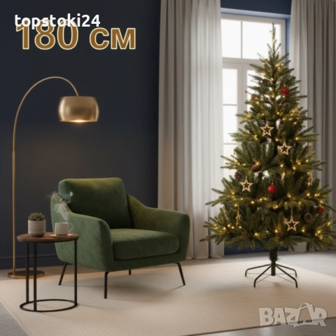 Красива коледна елха с естествено излъчване – празниците започват тук!, снимка 6 - Други стоки за дома - 52352121