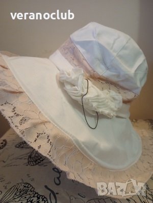 Кокетна капела Лукс от памучен плат