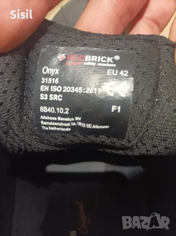 Високи работни маратонки защитни обувки Redbrick Onyx, снимка 3 - Маратонки - 56096194