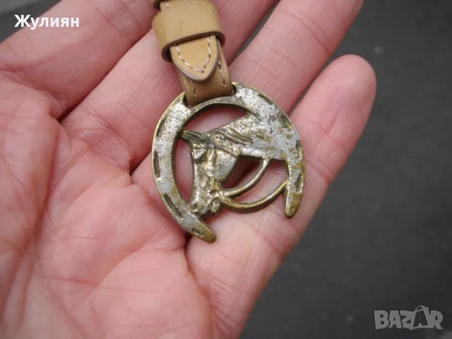 СТАР КЮСТЕК ЗА ДЖОБЕН ЧАСОВНИК ПОДКОВА КОН , снимка 3 - Антикварни и старинни предмети - 49528216