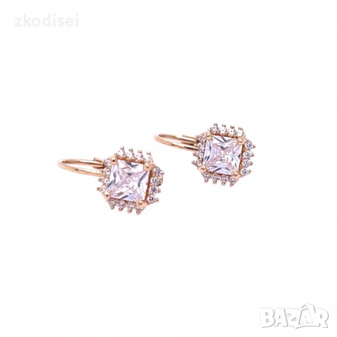 Златни обеци 2,59гр. 14кр. проба:585 модел:37710-6, снимка 3 - Обеци - 53882982