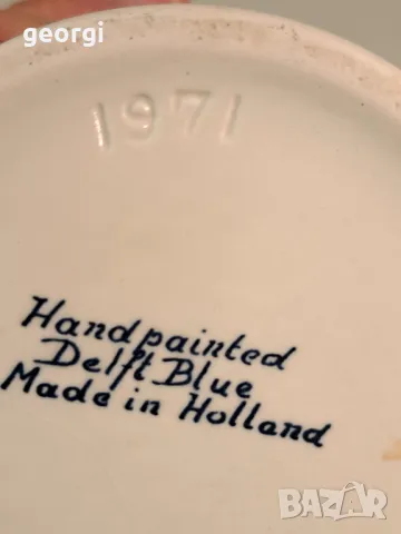 холандска порцеланова халба Delft blue   23/2, снимка 6 - Колекции - 49309375