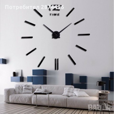4203 Самозалепващ 3D стенен часовник, снимка 4 - Други стоки за дома - 34995207