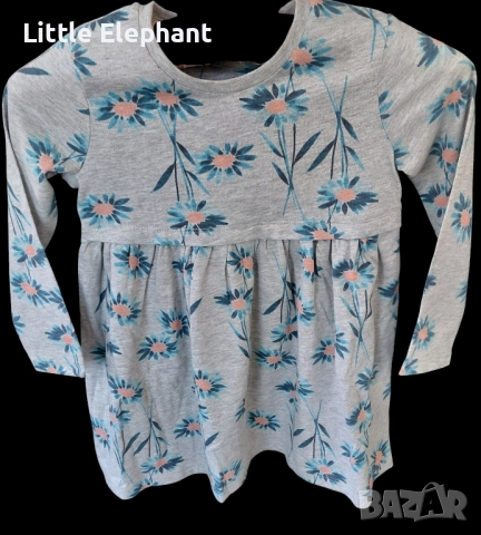 Рокличка за 3-4 год мом сини маргаритки,колекция"Flowers",Англия/нова