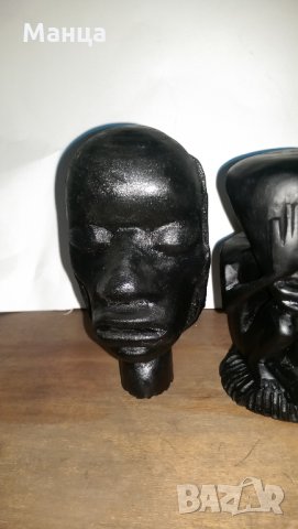  Дървени Африкански   статуетки 5 броя, снимка 5 - Колекции - 22443810