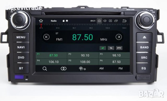 TOYOTA AURIS 2006-2011 Андроид Навигация, 9072, снимка 5 - Аксесоари и консумативи - 31824439