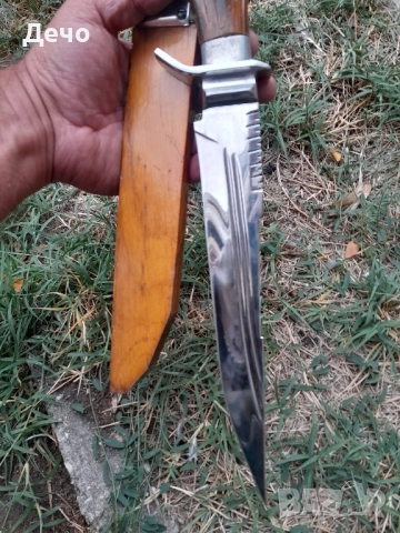 Красив и Атрактивен нож ръчна изработка и дървена кания , снимка 4 - Ножове - 51886544