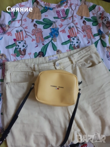 Есенна жълта чанта Tommy hilfiger, снимка 2 - Чанти - 51786331