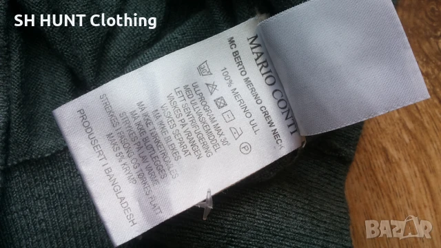 MARIO CONTI BERTO 100% Merino Wool размер L / XL блуза 100% Мерино Вълна - 1280, снимка 10 - Пуловери - 51133147