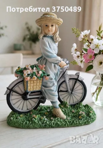 Колекционерска фигурка "The Bicycle Ride" от прочутата английска марка The Leonardo Collection.