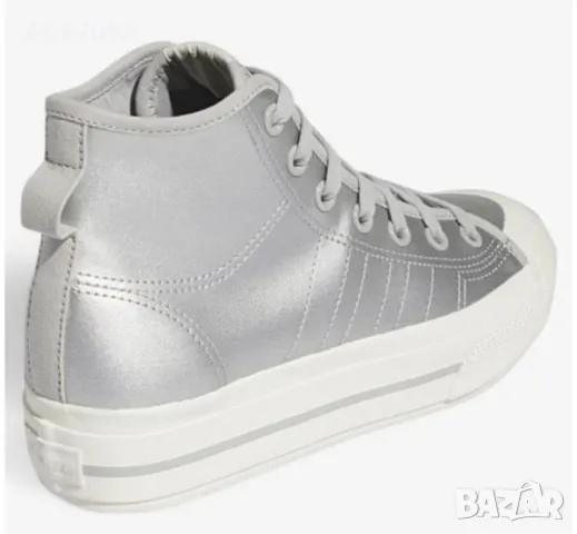 Дамски кецове Adidas Originals Nizza Platform Mid Shoes Silver, снимка 5 - Маратонки - 50392777