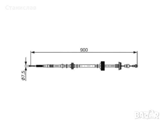 Жило за ръчна спирачка за BMW X5 F15, снимка 4 - Части - 50629205