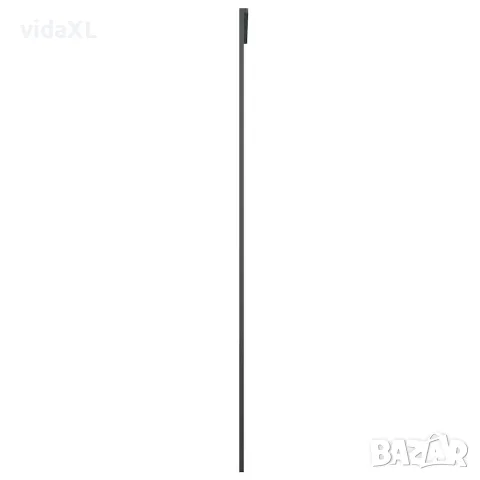 vidaXL Плъзгаща се врата, черна, 76x205 см, ESG стъкло и алуминий, снимка 4 - Входни врати - 56146204