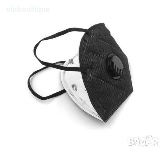 KN95 Висококачествени предпазни маски за лице черни, снимка 4 - Медицински консумативи - 31092686