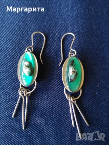 обеци различна форма и различни материали, снимка 9 - Обеци - 49961830