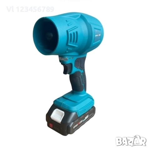 Акумулаторен въздушен турбо пистолет - Мощна духалка с 2 батерии 36V 8Ah KraftRoyal , снимка 2 - Други инструменти - 53936372