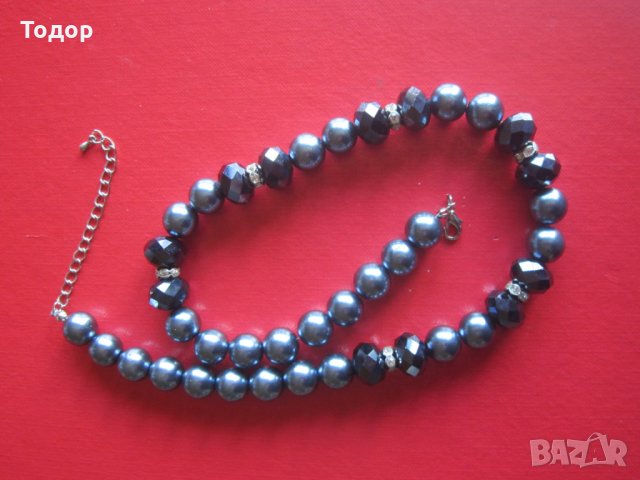 Старинно колие гердан с камъни 3, снимка 4 - Колиета, медальони, синджири - 33713460