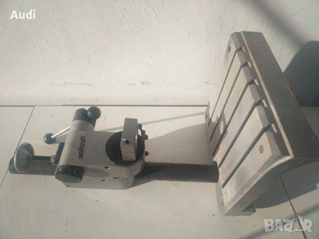 WOLFCRAFT голяма професионална алуминиева фрезова стойка за бормашина Работен ход 60mm, снимка 9 - Бормашини - 54333505
