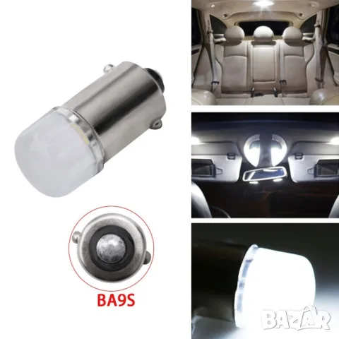 LED крушки BA9S 12V 2 броя за габарити, снимка 2 - Аксесоари и консумативи - 55864954