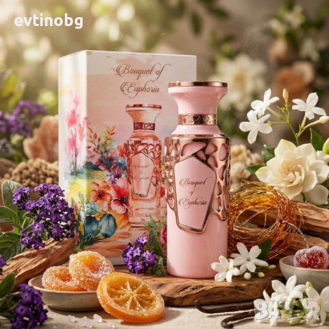 Дамски парфюм Fragrance World Bouquet Of Euphoria - Разцъфнете с нежност и гурме сладост, 100 мл, снимка 2 - Дамски парфюми - 54070365