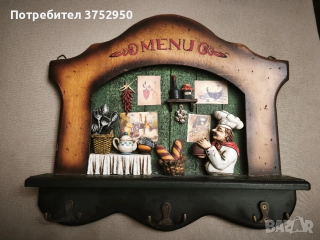 стара закачалка от дърво , снимка 3 - Антикварни и старинни предмети - 56012495