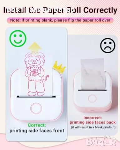 Нов Преносим стикер принтер Memoking T02 – За телефон, снимки, бележки, снимка 8 - Друга електроника - 49287956