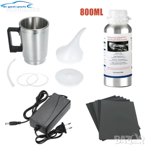 химическо полиране на фарове с полимерна течност кристално чисти фарове, снимка 7 - Части - 47465391